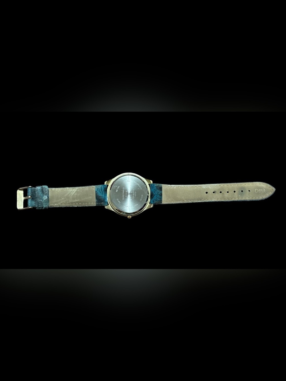 Crystal Accent Blue Leopard Print Strap Women's Watch - Picture 4 of 4